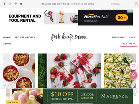 'forkknifeswoon.com' screenshot