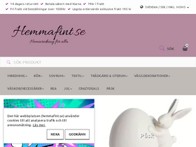 hemmafint.se homepage screenshot