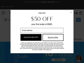 'zalesoutlet.com' screenshot