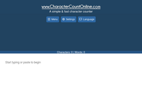 'charactercountonline.com' screenshot