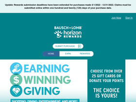 'bauschrewards.com' screenshot