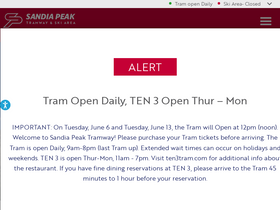 'sandiapeak.com' screenshot