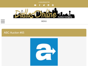 'dallasonlineauctioncompany.com' screenshot