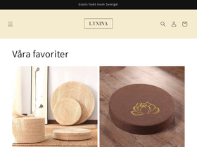 lyxina.com homepage screenshot
