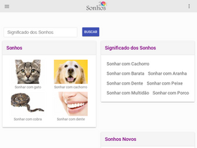 'sonhos.com.br' screenshot