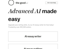 'the-good-ai.com' screenshot