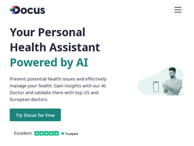 Docus - AI-driven health insights and global expert consultations at your fingertips.