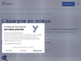'yomoni.fr' screenshot