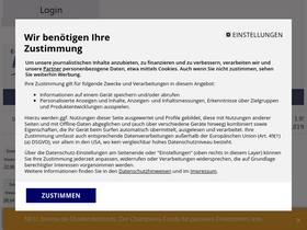 'boerse.de' screenshot
