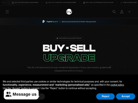 Turntabletrader homepage screenshot