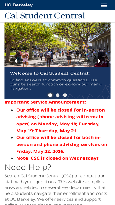 studentcentral.berkeley.edu