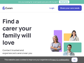 'curamcare.com' screenshot