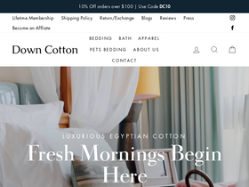 downcotton.com homepage screenshot