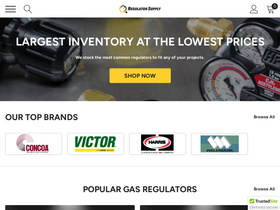 regulatorsupply.com homepage screenshot