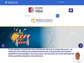 'sic.gov.co' screenshot