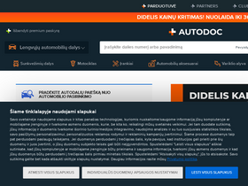 'autodoc.lt' screenshot