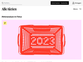 'alleaktien.de' screenshot