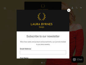 laurabyrnesdesign.com homepage screenshot