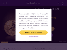 'tavex.lv' screenshot