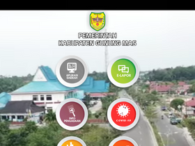 'gunungmaskab.go.id' screenshot