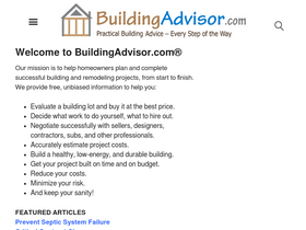 'buildingadvisor.com' screenshot