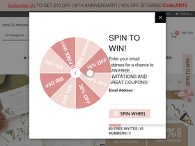 'elegantweddinginvites.com' screenshot