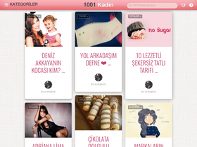 '1001kadin.com' screenshot