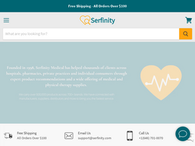 'serfinitymedical.com' screenshot