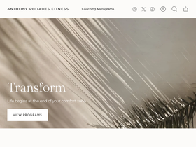 anthonyrhoadestraining.com homepage screenshot