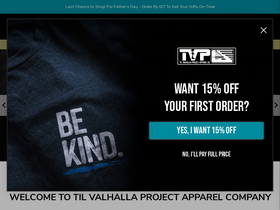 'tilvalhallaproject.com' screenshot