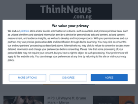 'thinknews.com.ng' screenshot
