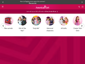 'americangirl.com' screenshot