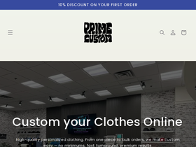 prime-custom.com homepage screenshot