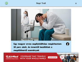 'napitroll.hu' screenshot