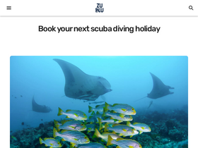 'zubludiving.com' screenshot