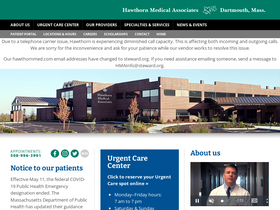 'hawthornmed.com' screenshot