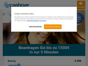 'cashper.at' screenshot
