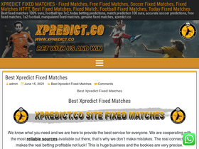 xpredict fixed matches
