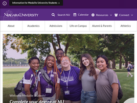 'niagara.edu' screenshot
