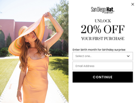 'sandiegohat.com' screenshot