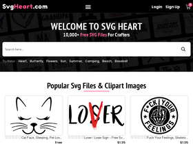 'svgheart.com' screenshot