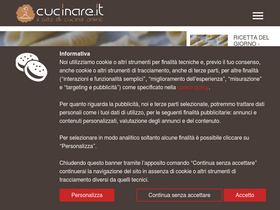 'cucinare.it' screenshot