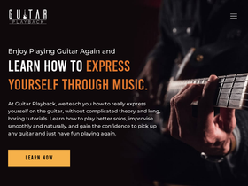'guitarplayback.com' screenshot