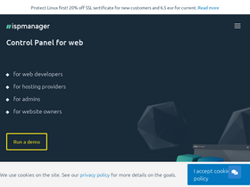 'ispmanager.com' screenshot