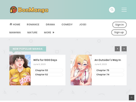 'bonmanga.com' screenshot