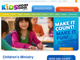 'kidssundayschool.com' screenshot