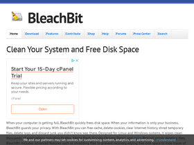 'bleachbit.org' screenshot