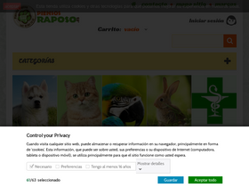 'piensosraposo.es' screenshot