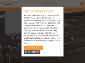 'renishaw.com' screenshot