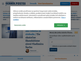 'postoj.sk' screenshot